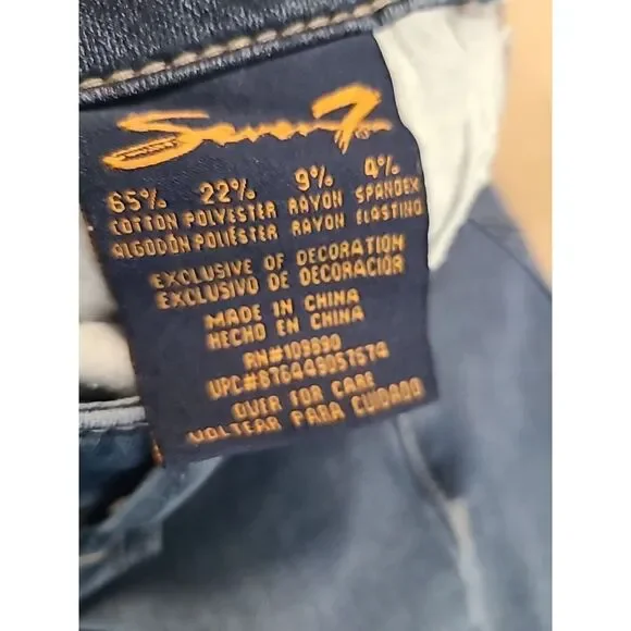 SEVEN 7 Women's High Rise Skinny Cotton Blend Denim Blue Jeans-Size 4 - Picture 9 of 10